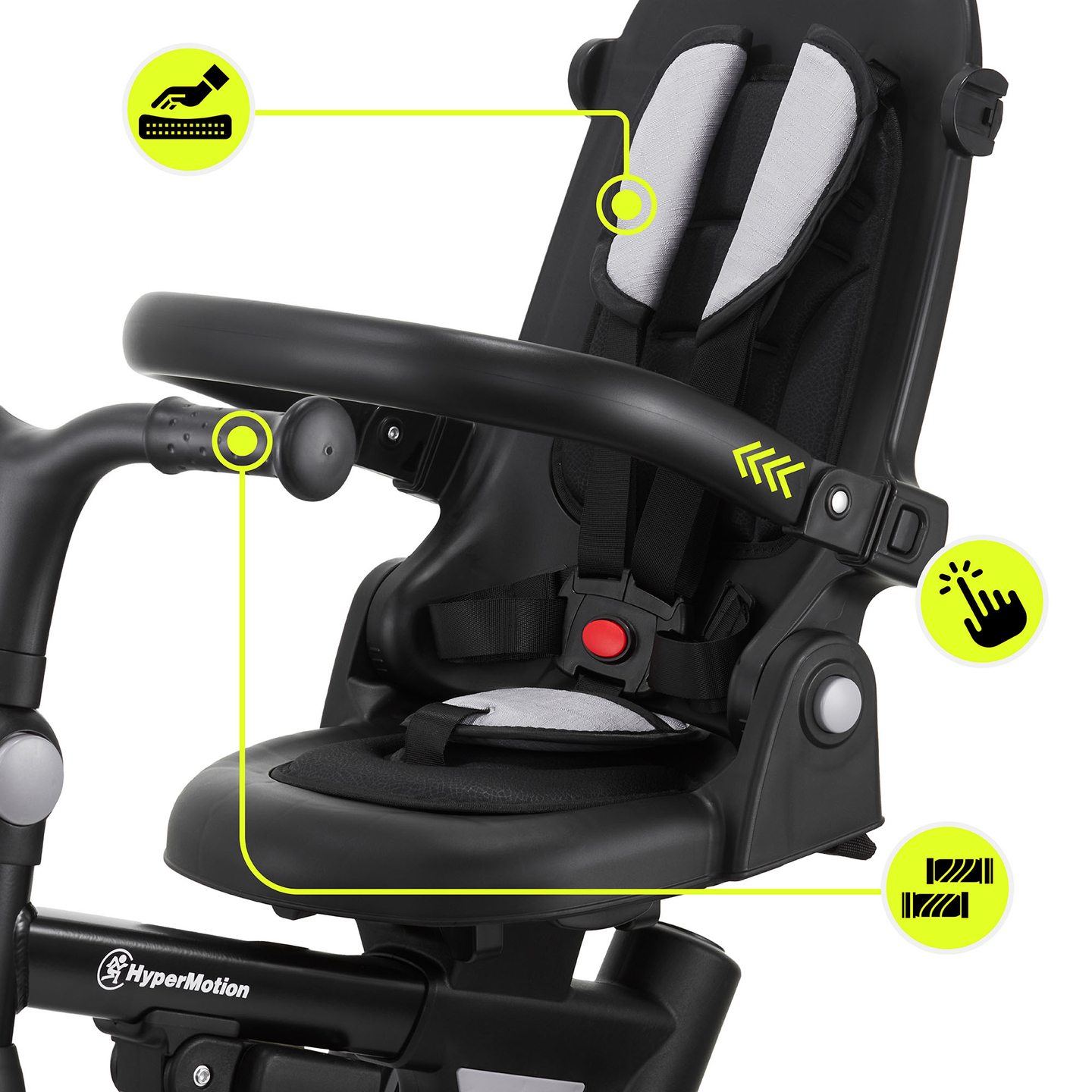 8in1 Multifunktions-Dreirad TOBI FOREST - grau