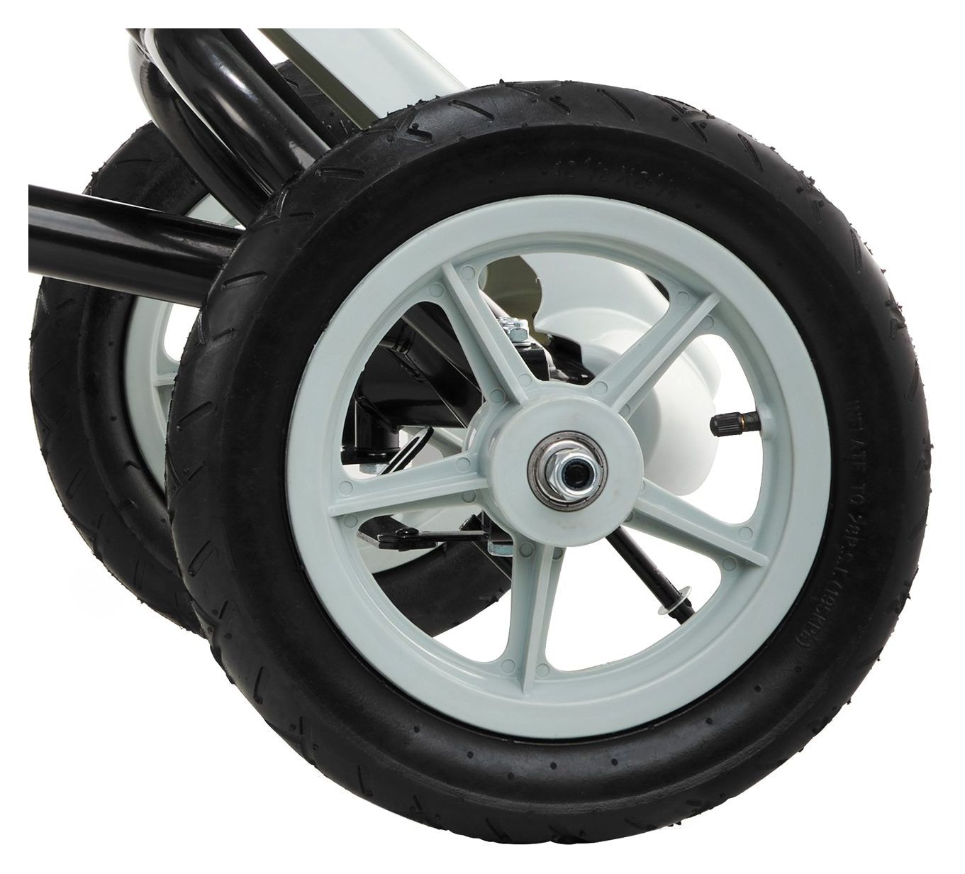 EVOQUE Pedal-Gokart für Kinder von 5-8 Jahren - grau