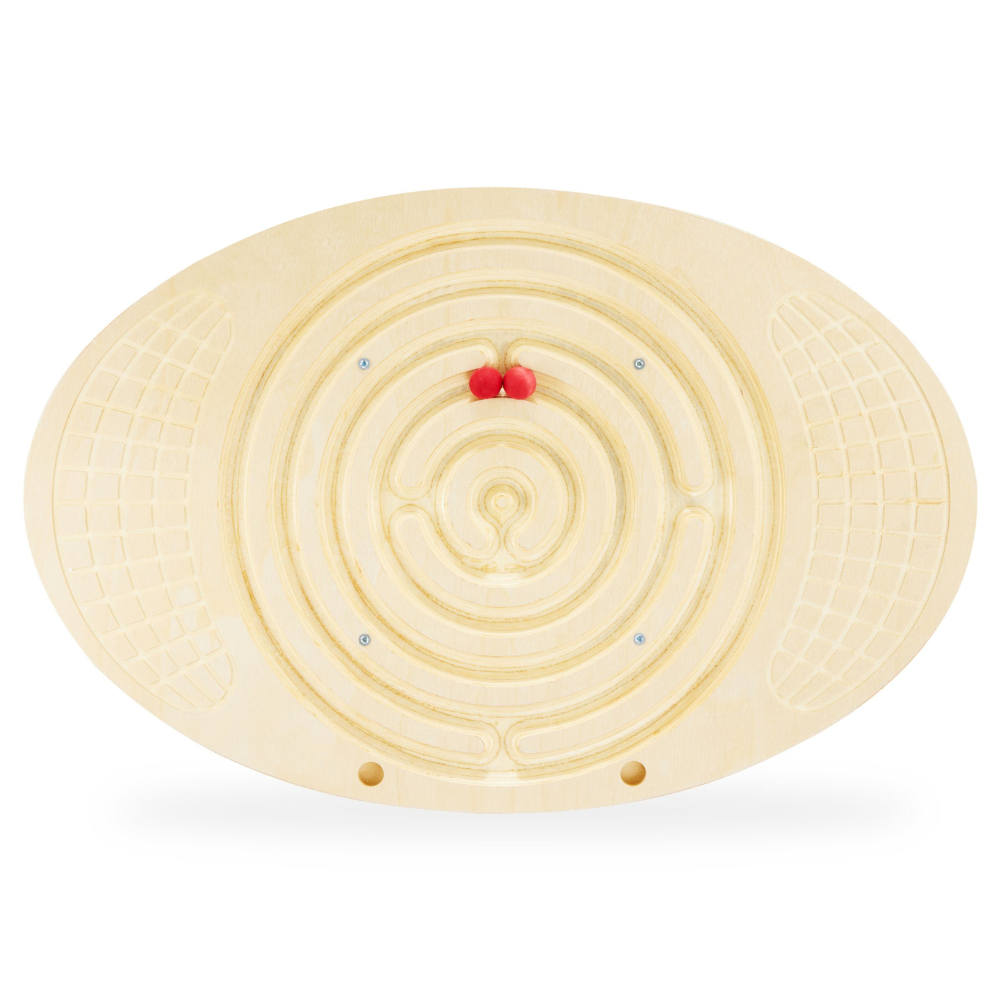 Balancierbrett aus Holz mit Labyrinth und Kugeln - Balancierwippe