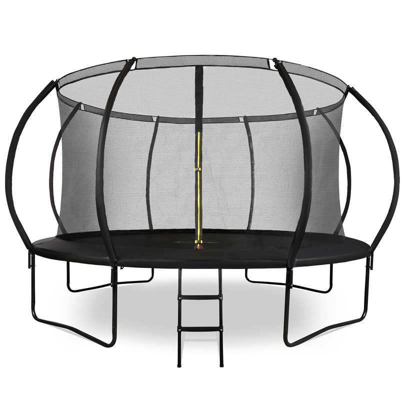 Gartentrampolin XXXL für Kinder HyperMotion - 430 cm 14FT - mit Leiter und Innennetz - für Haus und Garten - 150kg max