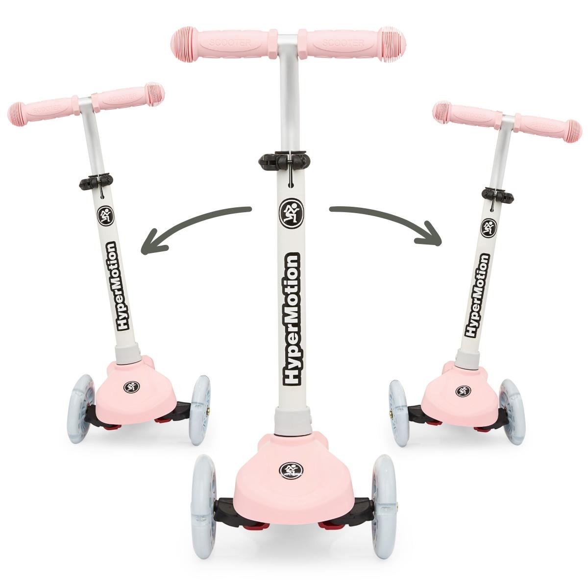 TRINGO dreirädriger Balance-Scooter, 3-8 Jahre alt – rosa + leuchtende LED-Räder