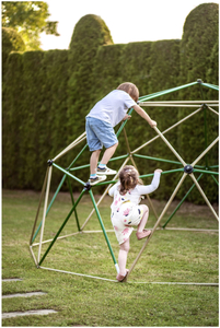HyperMotion Kinder-Kletterkuppel XXXL, Geodom, Garten-Spielplatz, Durchmesser: 3,7 m