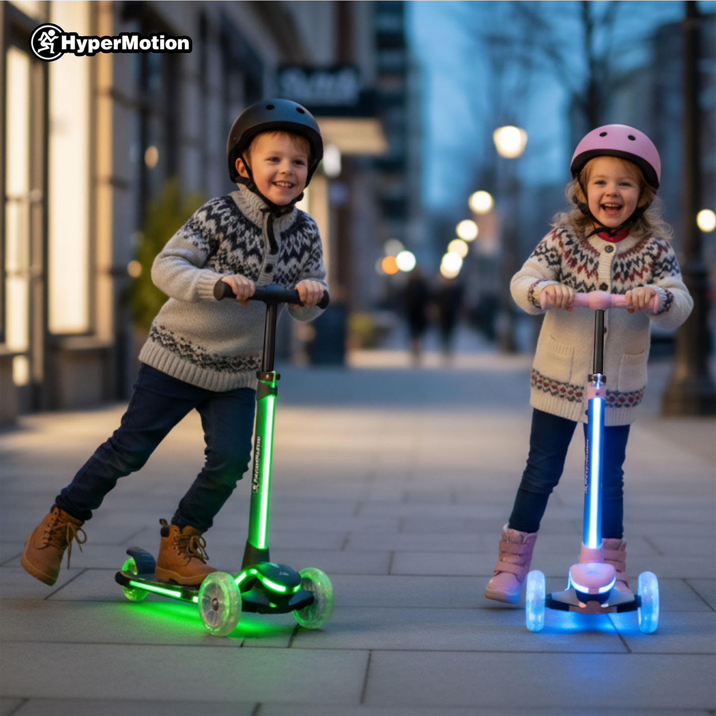 HyperMotion BECKY Balance Scooter – RGB-LED-Beleuchtung, schwarz