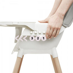 AMELIA Fütterungsstuhl 3in1 Moby-System, grau