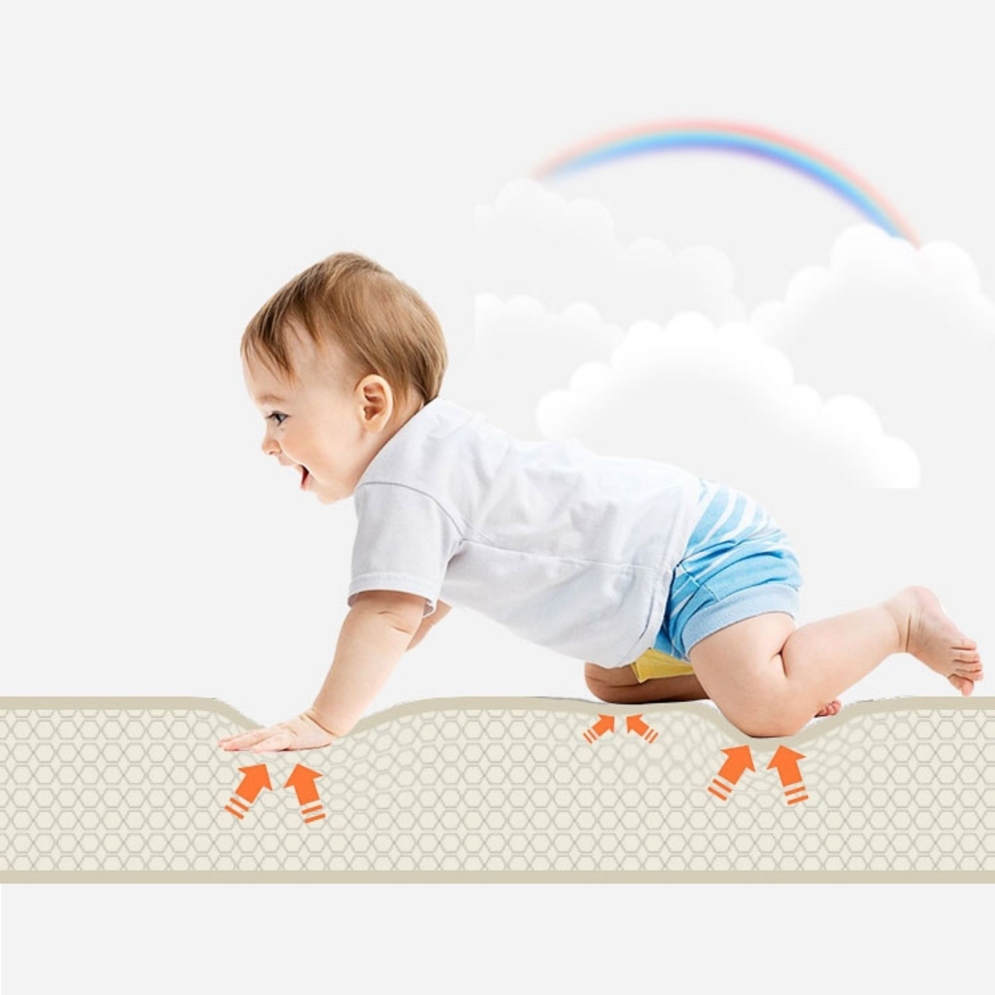 Lernmatte, Schaumstoffpuzzle 90 x 90 x 1 cm - EVA-Schaum - Muster: Instrumente