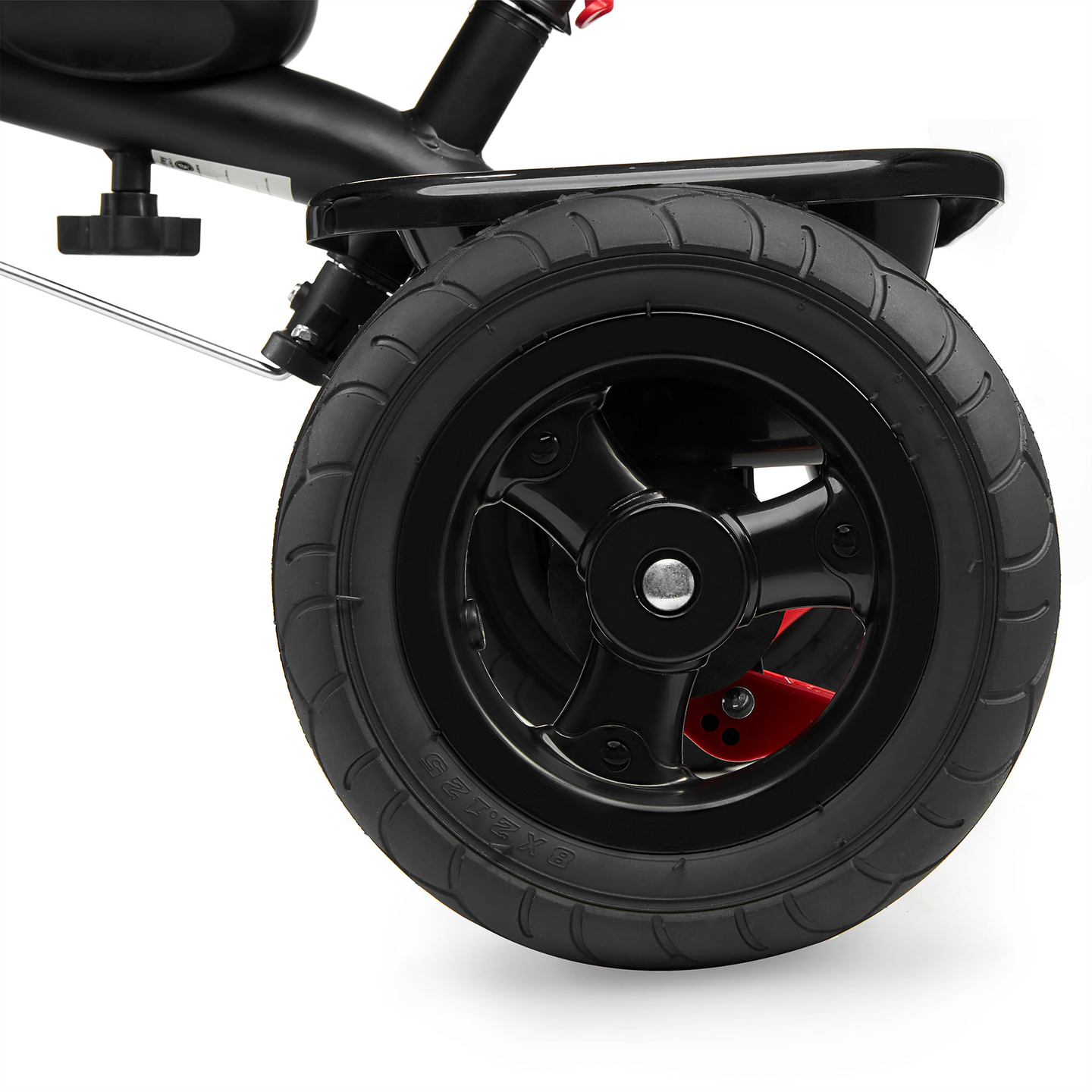 Dreirad für Kinder 1-4 Jahre - TOBI FREY - Farbe grau - drehbar - gepumpte Räder + Schieber