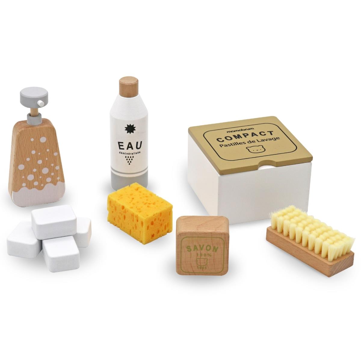 Hölzernes Reinigungsset für Kinder - 10 Teile