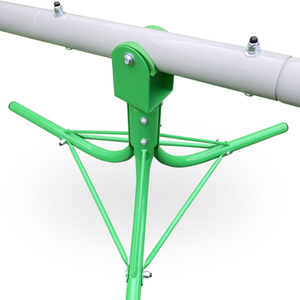 2-in-1-Schaukel-Gartenschaukel, 2-Personen-Schwebebalken mit 360-Grad-Karussellfunktion