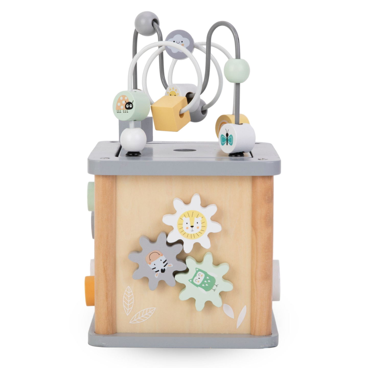 Montessori Lernwürfel aus Holz - Motorikschleife