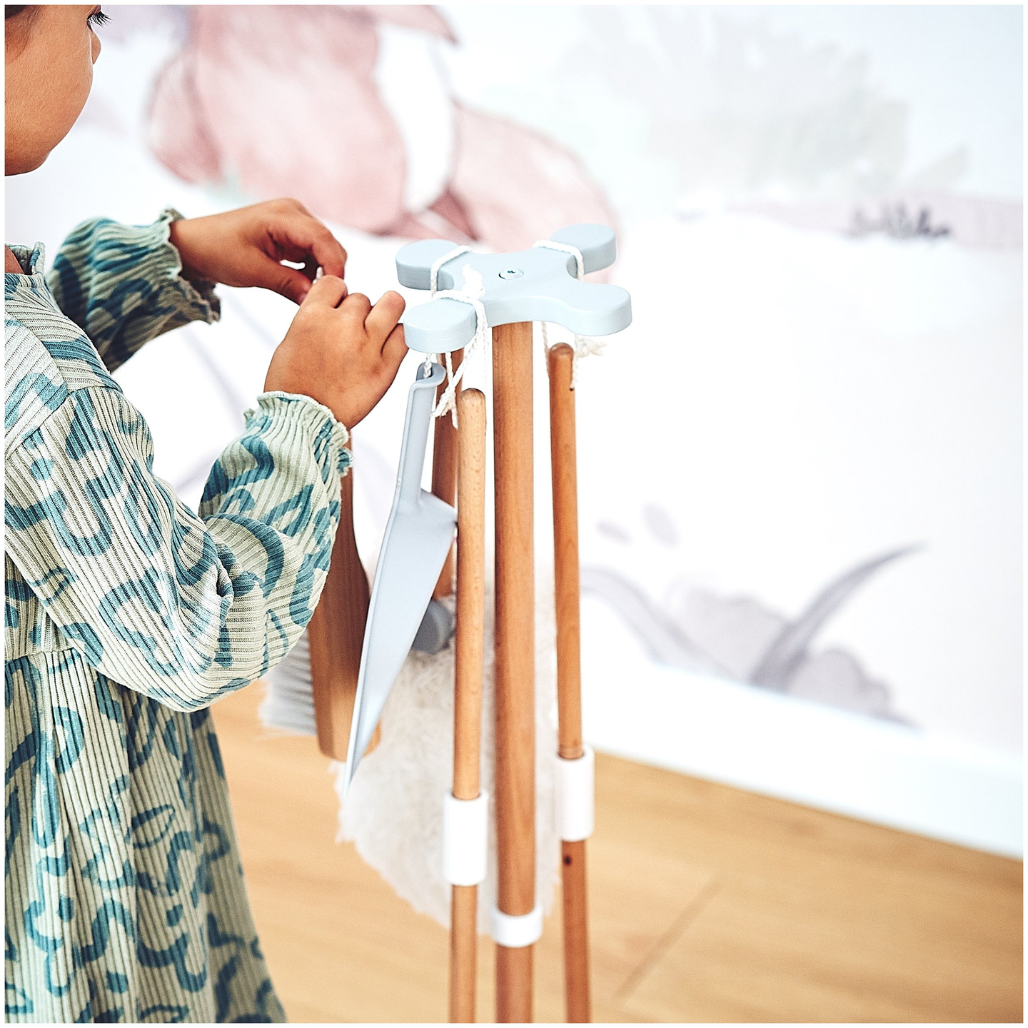 Reinigungsset aus Holz