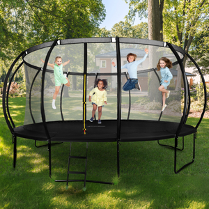 XXXL-Gartentrampolin für Kinder HyperMotion – 487 cm 16FT – mit Leiter und Innennetz – für Haus und Garten – 150 kg max