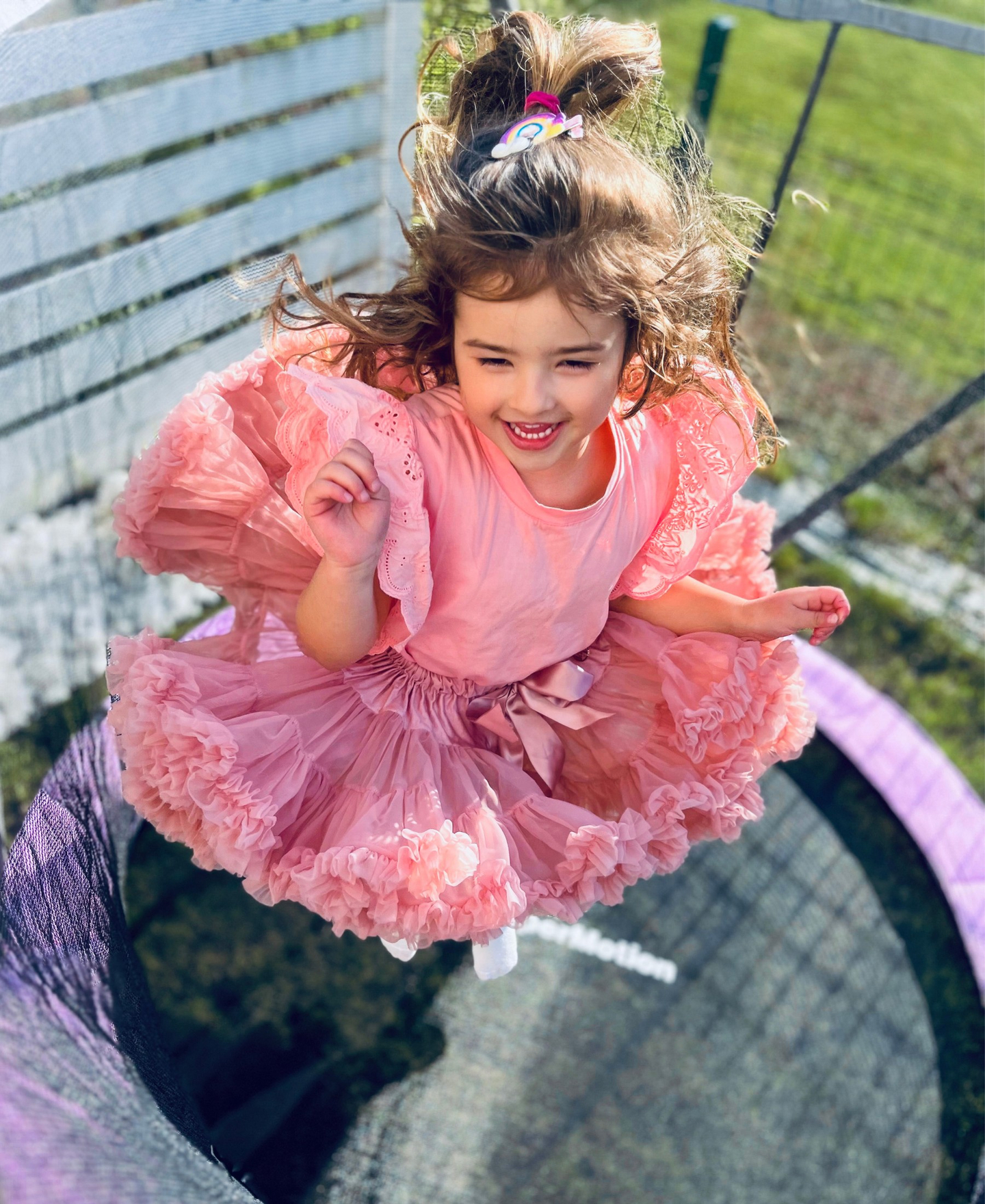 167cm Trampolin mit Sicherheitsnetz - für Kinder 3-8 Jahre - Haus und Garten