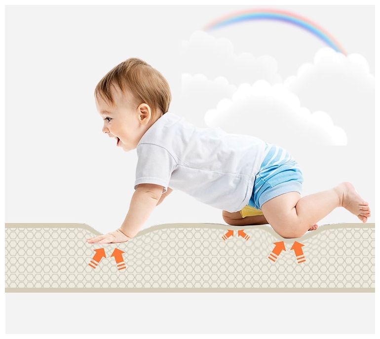 Beidseitige Schaummatte XXL – Rolle 2 CM (Straße und Zickzack)