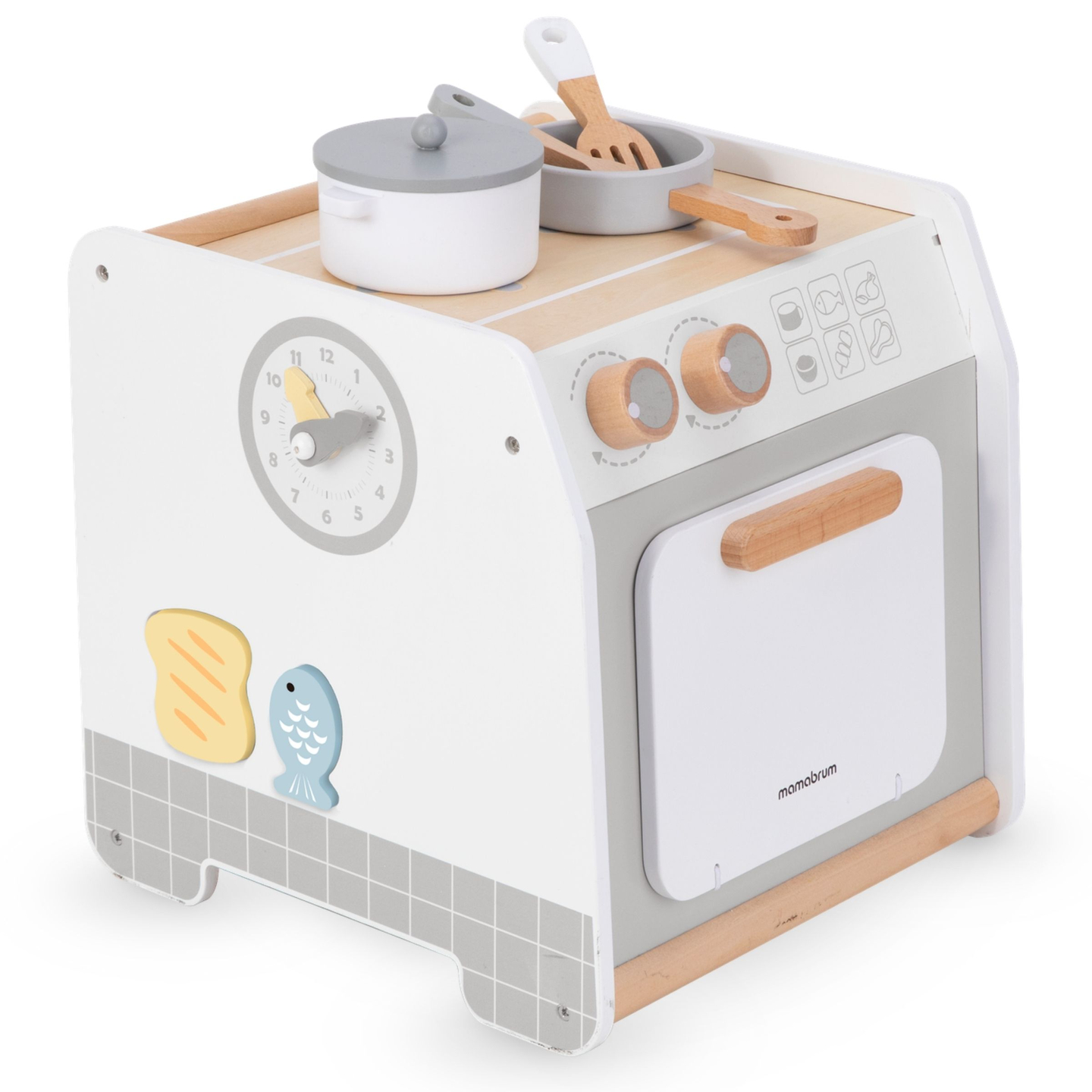 Küche aus Holz - Lernwürfel